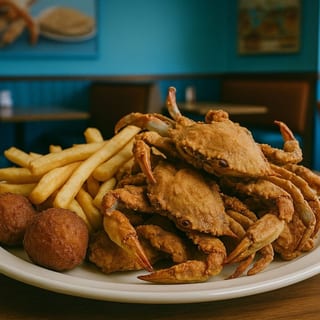 Fried Blue Crab Tray