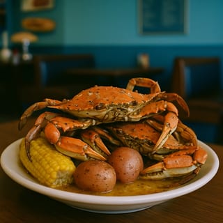 Garlic Blue Crab Tray